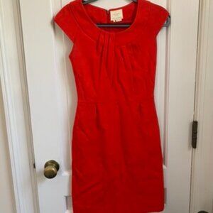 Adorable Kate Spade Red Sheath Dress Size 4